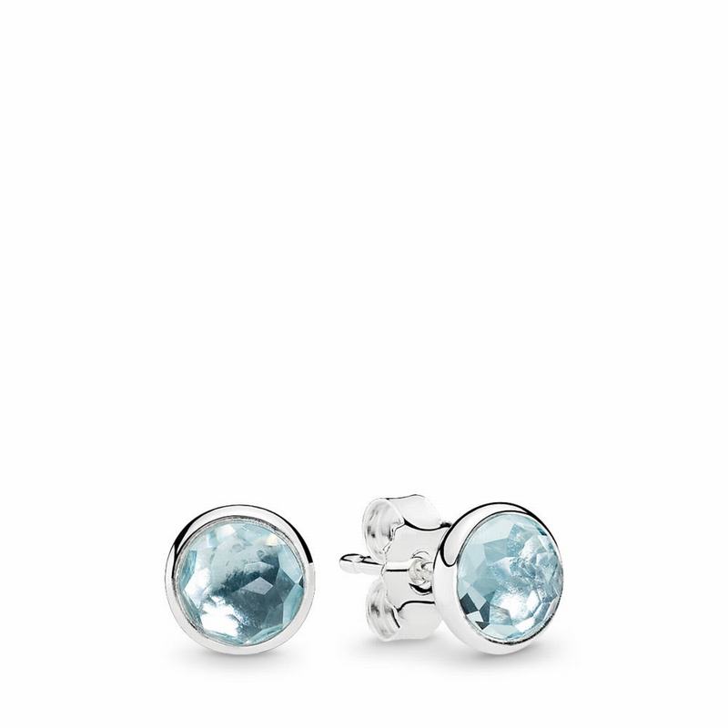 Pandora March Droplets Stud Earrings Silver Egypt FH7419625
